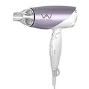 VAV 1875w Negative Ion Medium Size Hair Dryer, Home-Use&Professional Blow Dryer with Folding Handle, Dual Voltage Travel Dryer