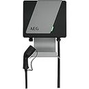 AEG Automotive Wallbox Station de Charge pour Voitures électriques/Hybrides FF 22 KW avec disjoncteur de Protection Noir/Gris