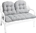 BOTIZR 3 Piece Wicker Cushion Set,Indoor/Outdoor Fabric Cushion for Wicker Loveseat Settee & 2 Matching Chair Cushions for Patio Furniture Wicker Loveseat,Bench,Porch (Color : B)