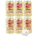 Pennsylvania Dutch Diet Birch Beer, 12oz Cans, (Pack of 6) with Bay Area Marketplace Napkins