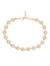 MINUTIAE Adjustable Stylish Cubic Zirconia Diamond Wraparound Bracelet for Women (Rose Gold)