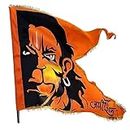GEJUFF Bajrangbali Hanuman ji Flag/Jhanda Big Size Jai Shree Ram Print Dwaj (76X101 CM) MultiColor (30X40 Inch)
