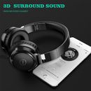 Wired Headphones For Computer Phones With Mic Foldable Over Ear Stereo Headsets