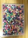 KERGAEN Plastic,Size: Approximately 9mm Diameter,Quantity: 500 Beads Per Package,Color:Mixed Colors,Suitable For: Jewelry Making, Hair Accessories, Clothing Embellishments, And Various Craft Projects.