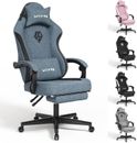 Gaming Chairs for Adults with Footrest-Computer Ergonomic Video Game Chair...