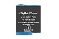 Digitek Platinum Li-ion Rechargeable Battery Pack for GoPro Hero 9/10/11 3.8V 1720mAh 6.62 Wh (DBG-9/10/11/12)