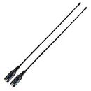 COVVY 144/430MHz Antenna for Baofeng UV-5R UV-82 BF-888S Walkie Talkie Ham Radio, 15.6inch Dual Band UV/VHF/UHF Antenna with SMA-F Connector 2 Pack