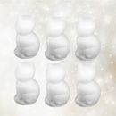  6 pz ornamenti presepe in schiuma di Natale bianco per bambini blocco