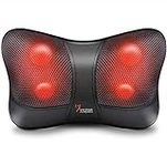 Neck and Back Massager Pillow - Shiatsu Kneading Massage with Heat for Shoulders, Lower Back, Waist, Legs, Foot and Full Body Muscle Pain Relief - VIKTOR JURGEN Unique Gifts for Men/Women (Black)