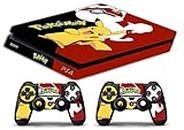 Skin Compatibility for PS4 Slim - Limited Edition Decal Protective Cases for BunDLE (Poke Mon)