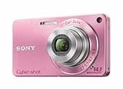 Sony DSC-W350 14.1MP Digital Camera with 4x Wide Angle Zoom with Optical Steady Shot Image Stabilization and 2.7 inch LCD (Pink)
