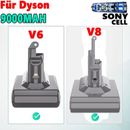 9000mAh für Dyson V6 V8 VS10 21.6V Li-ion Akku SV03 SV04 Cordless Sony & Filters