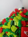 10 Ounces Of Red And Green Christmas Colored Legos Brand New Bulk great deal