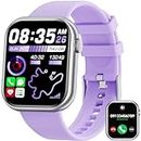 Reloj Inteligente Hombre Mujer, 1.85" Smartwatch Bluetooth Hacer y Contestar Llamadas,Fitness Watch con Pulsómetro,Monitor de Sueño,Podómetro,100+ Modos Deportivos,Smart Watch para Android iOS