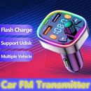Wireless Bluetooth Car FM Transmitter Handsfree Kit MP3 Player Adapter Charger