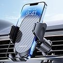 Miracase Phone Holders for Your Car with Newest Metal Hook Clip, Air Vent Cell Phone Car Mount, Hands Free Universal Automobile Cradle Fit for iPhone Android and All Smartphones, Dark Black
