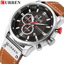 CURREN Watch Men Casual Top Brand Sport Watches Male Leather Quartz Wristwatch