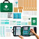 220 PIECE FIRST AID KIT BAG MEDICAL EMERGENCY KIT. TRAVEL HOME CAR WORKPLACE