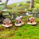 Mini Craft Figurine Dollhouse Stone House Garden Ornament Micro Landscape Fairy Garden House