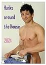Hunks around the House (Wall Calendar 2024 DIN A3 portrait), CALVENDO 12 Month Wall Calendar: Colour photos of nude muscular males doing the household