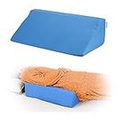 NEPPT Bed Wedges & Body Positioners Wedge Pillow Side Sleeper Medical Wedges for Adults Bed Sore 30 Degree Incline Pillow for Ankle/Leg Elevation Post Surgery Triangle Foam Wedge for Back Pain (Blue)