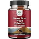 Advanced Horny Goat Weed Complex for Men - Nature's Craft Epimedium Rich Horny Goat Ginseng Maca Root Saw Palmetto and Tongkat Ali Supplement for Men - 3rd Party Lab Tested Extra Strength (90 caps)