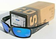 COSTA DEL MAR Caballito POLARIZED Sunglasses Shiny Black/Blue Mirror 580G NEW