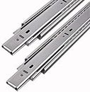XADAX Ball Bearing Slide Systems/Drawer/Telescopic Channel Set(8" - 200 mm, 45 Kg Capacity, Silver)