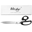 Mr.do Fabric Scissors Sewing Scissors 10 inch All Purpose Sharp Heavy Duty for Cutting Clothes Leather Classic Stainless Steel Professional Fabric Shears for Tailor Office Home