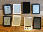 Lot of 8 - Barnes & Noble Nook 1st Edition E-Readers Untested READ