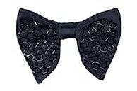 KRAWATTE Men’s Pre-Tied Designer Micro Silk Butterfly Bow Tie (DB-6)
