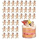 Nuqin Tiny Plastic Babies 36Pcs Mini Baby Dolls Mini Baby Shower Games for Birthday Party Decorations Favors Cake Topper Decorations Ice Cube Games Baby Born Surprise