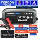 TOPDON T30000 12V Lead-acid Auto Car Battery Charger 9-Step Smart Charger 30A 