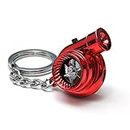 Boostnatics Rechargeable Electric Electronic Turbo Keychain with Sounds + LED! - Red New Version 5 (V5)