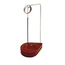 Zyntix Wood Incense Holder and Ash Catcher Wooden Agarbatti Stand with ash Catcher for Temple Incense Stick Holder for Home Agarbatti Stand for Office Phool Incense Sticks Holder (Oval)