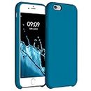 kwmobile Case Compatible with Apple iPhone 6 / 6S Case - TPU Silicone Phone Cover with Soft Finish - Caribbean Blue