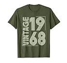 T-shirts vintage 1968 pour hommes rétro drôle 1968 anniversaire T-Shirt