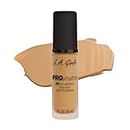 L. A Girl - HD Pro Matte Foundation-Natural | Medium to full coverage foundation | Long wearing, buildable coverage | Best for normal to oily skin types | Suede-like finish | 30ml