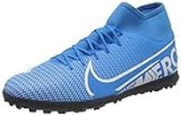 Nike Unisex Kids Mercurial Superfly 7 Club Tf Football Boots, Multicolour (Blue Heron/White/Obsidian 414), 5 UK