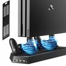 PS4 Cooling Station Vertical Stand 2 Controller Charging Dock For PlayStation 4