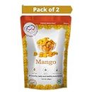 FZYEZY Natural Freeze Dried Mango Cubes for Kids and Adults| Camping Vegan Healthy & Survival Food| Travel friendly Ready to Eat | Pantry Groceries dehydrated Snacks | 40gm (20gm each pack of 2)