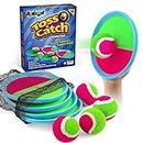 Ayeboovi Toss and Catch Ball Set Outdoor Toys for Kids Yard Games Beach Toys Outside Games for 3 4 5 6 7 8 9 10 Year Old Boys Girls (Upgraded)