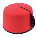 Bristol Novelty- Sombrero de Fieltro Fez, Color Rosso, Talla única (BH178)