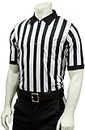 Adams USA Smitty FBS111 Football Officials Elite Knit Short Sleeve Shirt (Black/White, XXX-Large)