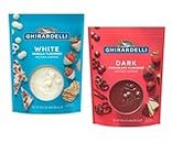 GHIRARDELLI White Vanilla and Dark Chocolate Flavored Melting Wafers Variety Pack - 30 oz Bags - Pack of 2 - One of Each Flavor - Perfect for Friends and Family