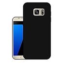 Amazon Brand - Solimo Exclusive Matte Finish Soft TPU Back Case Cover for Samsung Galaxy S7 - Black