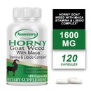 Horny Goat Weed 1600mg - with Maca - Testosterone Booster, Energy & Endurance