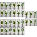  10 set di adesivi per soggiorno piante arte da parete tridimensionale