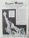 1930 Listerine toothpaste woman's legs silk Hosiery with $3 you save vintage ad