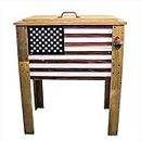Backyard Expressions 909939 Cooler, Decorative with Flag